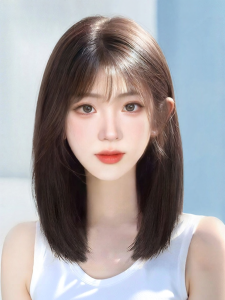 REAL ME | Tóc Giả Ngang Vai Tự Nhiên Có Băng Đánh Phồng Từ Tóc Thật
