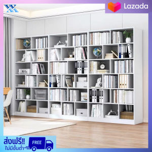 ชั้นวางหนังสือ ตู้หนังสือ ชั้นหนังสือ ชั้นวางหนังสือไม้ ตู้เก็บของ ชั้นวาง ชั้นห้องนั่งเล่น ตู้หนังสืออเนกประสงค์ มีหลายสีให้เลือก
