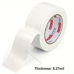 Heavy Duty White Duct Tape 2 Inches X 10 Yards 8.27 Mil Thickness Strong Flexible No Residue for Repairs Industrial