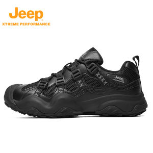 Jeep | Jeep Mens Outdoor Sports Walking Shoes Lightweight Anti-slip Shock Absorption Wear-resistant Dynamic Wrap Mountain Climbing Shoes