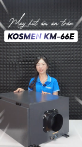 Máy Hút Ẩm Âm Trần Kosmen KM - 66E Phạm Vi Hoạt Động 80m2 Màn Hình Cảm Ứng Kỹ Thuật Số - Hàng Chính Hãng BH 24 tháng