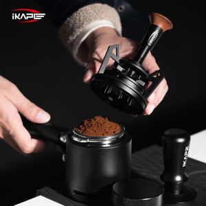 IKAPE V3 Espresso Rotary WDTCoffee Stirrer with Dosing Funnel & StandEspresso Stirrer Distribution Tool for Barista