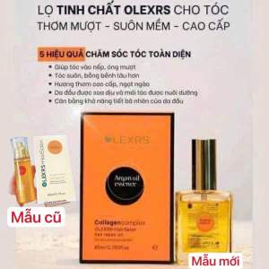 ( Mẫu mới) OLEXRS collagen complex hair oil (80ml) haircare  phục hồi tóc giúp tóc bóng mượt ngăn ngừa rụng tóc
