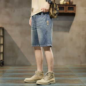 DIZHOUHU | Quần Short Jeans Nam Form Rộng Phong Cách Hoa Kỳ