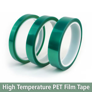 Width 3mm ~ 100mm Green Heat Resistant PCB Solder SMT Plating Shield Insulation Protection PET Film Tape High Temperature Sealer