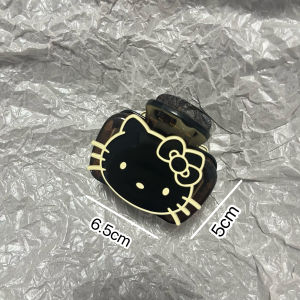 South Korea Dongdaemun High Texture Cute Kitty Cat Age-Reducing Young Adult Half Tie Hair Clip Jaw Clip Shark Clip Hair Accessories