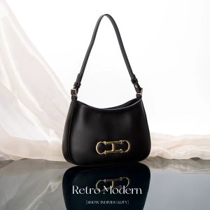 Pure Colour Design Fashion Classic Womens New Shoulder Bag Retro Style Leisure Simple Hundred Womens Handbag