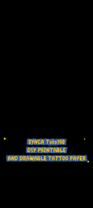 SYNCA A4 InkJet Temporary Tattoo Paper | 10 Sheets | DIY Custom Tattoo Sticker Transfer Paper | Waterproof & Skin Safe