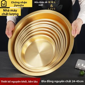 YANXING | Thick Copper Food Service Platter