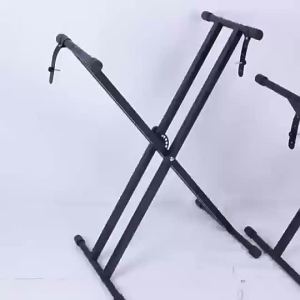 ขายส่งหลอดเดียว X ขาตั้งคีย์บอร์ด ขาตั้งคีย์บอร์ดอิเล็กทรอนิกส์ ขาตั้งแบบพกพา พับได้ ถอดออกได้ ปรับความสูงได้เจ็ดระดับ