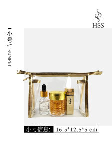 Transparent Portable Makeup Bag Large Capacity Waterproof Travel Toiletry Bag Mini Cosmetic Storage Organizer Handbag Style