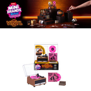 Bandai | ZURU Mini Vinyl Records Collectible Brands Capsule Blind Box Miniature Turntable Player Music Vintage Decoration Collection