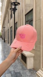 Mũ Kiểu Rách Thêu Chữ MOATS SEGA 406 Phong Cách Thời Trang