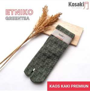 Kaos Kaki Muslimah Premium Kaos Kaki Motif KOSAKI ETNIKO-GREENTEA