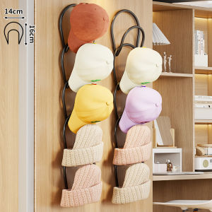MENGBINFEN | Multi-function Non-drilling Hook Hat Storage Rack