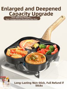 XIANGYOUYOU | Non-stick Four Hole Egg and Burger Fry Pan
