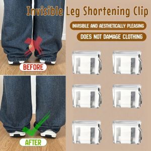 2-20PCS Invisible Leg Shortening Clip Without Seams Hidden Buckles Leg Closure Device Trouser Prevent Drag Snap Fixing
