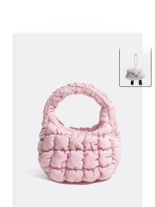 MABULA | Mabula Cloud Texture Folded Zipper Handbag Durable Soft Nylon Urban Minimalist Style Bubble Flash Single Shoulder Underarm Bag