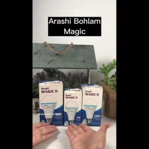 PAKET 3 PCS Arashi Bohlam Ajaib 9W MAGIC Charger Bohlam Emergency Lithium Battery GARANSI 3 BULAN - Putih