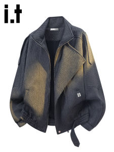 izzue | Áo Sweater Nam Mùa Thu Phong Cách Old Money Rộng Rãi