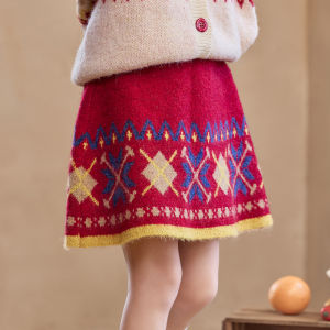 Little Naive | Retro Embroidered Children Short Skirt