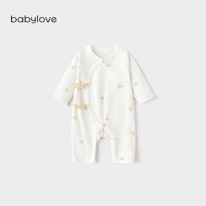 babylove | Newborn Tie-style One-piece Suit Modal Cotton