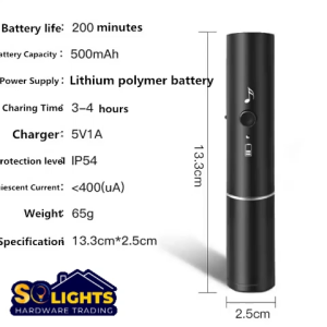 Led Emergency Flashlight Multifunctional with Whistle POLICE ELECTRONIC WHISTLE
