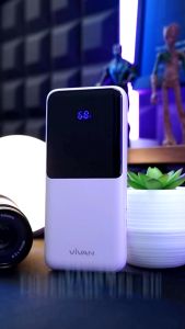 Acome พาวเวอร์แบงค์ รุ่น VPB-E10 แบตสำรอง Powerbank 10000mAh (มี มอก.) พร้อมสายชาร์จในตัว2เส้น รองรับการชาร์จเร็ว