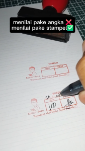 Stampel Penilaian Guru Anak SD Stampel Penilaian Guru Anak TK Stampel Flash (Otomatis) Stampel Custom