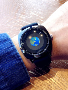 นาฬิกาข้อมือชาย Hrito HR186 หนังแท้ ขนาดใหญ่ สไตล์ใหม่ปี 2024 นาฬิกา Quartz สุดเท่ เรือพายในดวงจันทร์ ดาวเคราะห์ ท้องฟ้ายามค่ำคืน