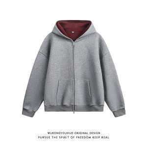 WUKONGYOUHUO | Hooded Loose and Versatile Fall Zipper Jacket