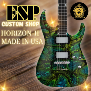 ESP USA Custom Shop Horizon-II EMG/ Seymour Duncan Psychedelic Flame Electric Guitar with Hardcase (Preorder)