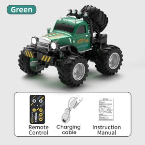 1/64 Mini Alloy Off-Road Car Short Card 2.4G Remote Control Cars Trucks Shock-Proof Electric Vehicle Desktop Toy Christmas Gifts