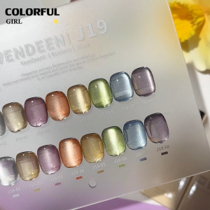 พร้อมส่งในไทยสีเจลแคทอายเนื้อซาติน สีเจลทาเล็บแคทอาย《 VENDEENI VDN-J19》8สี สีลูกแก้วแคทอาย สีลูกแก้ว ส่งไว! แถม ชาร์ทสี✨