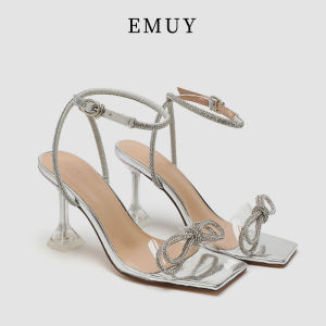 EMUY | Fairy Style Fashion French Niche Transparent High Heel Sandals