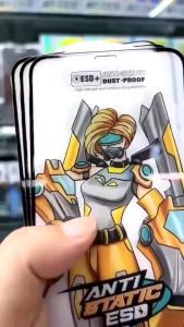 New GLASS ROBOT ANTI ESD++ dust proof - CLEAR Xiaomi POCO C65 F6 F5 X6 Pro X5 X5Pro M6 M5 M5s M4Pro F4 F4GT X4 X3 Pro X3 GT F3 F2 C40 Temperd Bening Full Cover Tempred Glossy iRon Gaming Anti Minyak A-Fingerprint Glosy Gores kaca 5g Tempered Plus S M4 4g