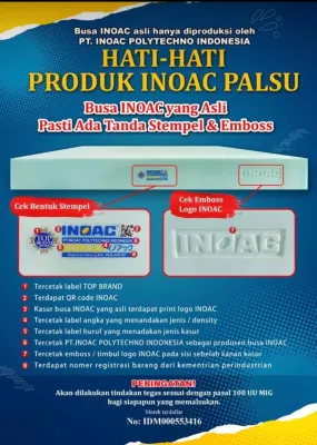 Kasur Busa INOAC Ukuran SINGLE 200x90 TEBAL BUSA 10 Cm - 20 Cm
