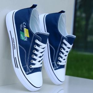 Trendy Mens Casual Shoes Breathable Low Top Canvas Sneakers Korean Style Retro Denim Sports Shoes Comfortable Flat Heel