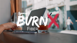 Spencers Burn X Fiber Flavor Raspberry - Chiaseed Flaxseeds Quinoa Soy Red Beet Powder Stevia Detoks Alami Tanpa Pencahar