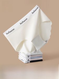 Quần lót MiiOW Ice Silk tam giác mỏng không đường may thoáng khí lưng vừa