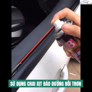 (19) Chai Xịt Dầu Bôi Trơn Cửa Kính Ô Tô 200ml Chống Kẹt Kính Bảo Dưỡng Gioăng Cao Su