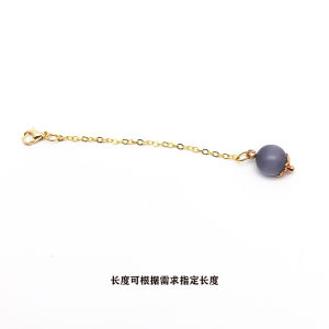 New Chinese Style DIY Fashion Jewelry Gold Plated Chain Pendant Bag Decorative Button Alloy Material Box Packaging