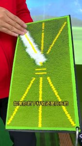 ประสบการณ์ฝึกซ้อมกอล์ฟ Mat PGM DJD038 ตรวจเช็ครอย Divot Golf Display Direction Board Hitting Mat
