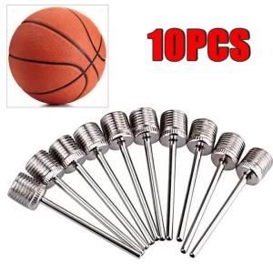 Sport Ball Inflating Pump Needle 10-60pcs for Football Basketball Soccer Inflatable Air Valve Adaptor Stainless Steel Pump Pin