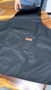 Upgraded Waterproof Oilproof Apron with Protective Coating for Kitchens，Restaurants，Cafés and Bars