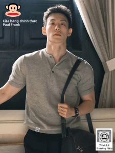 Paul Frank | Áo Thun Cổ Henry Kiểu Mỏng Retro