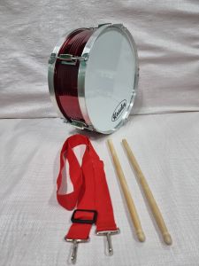 Kessler Sports in Style Marching Snare Drum 13 x 5 Inches Metal BLUE SILVER and RED for Performance model xb 322