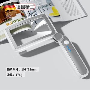 Portable Handheld Magnifying Glass High Definition Mobile Phone Screen Reader 100 times Magnifier Bifocal Reading Aid Professional Visual Aid for Children