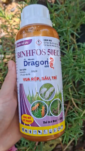 [VTNN TIEN KHOA] Thuốc trừ sâu BINHFOS 50EC hiệu DRAGON chai 450ml xông hơi cực mạnh trừ sâu rầy rệp bọ trĩ
