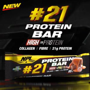 NPL #21 Protein Bar (65g Per Bar) High Protein Healthy Snack Lean Muscle Halal Fitness Gym Supplement